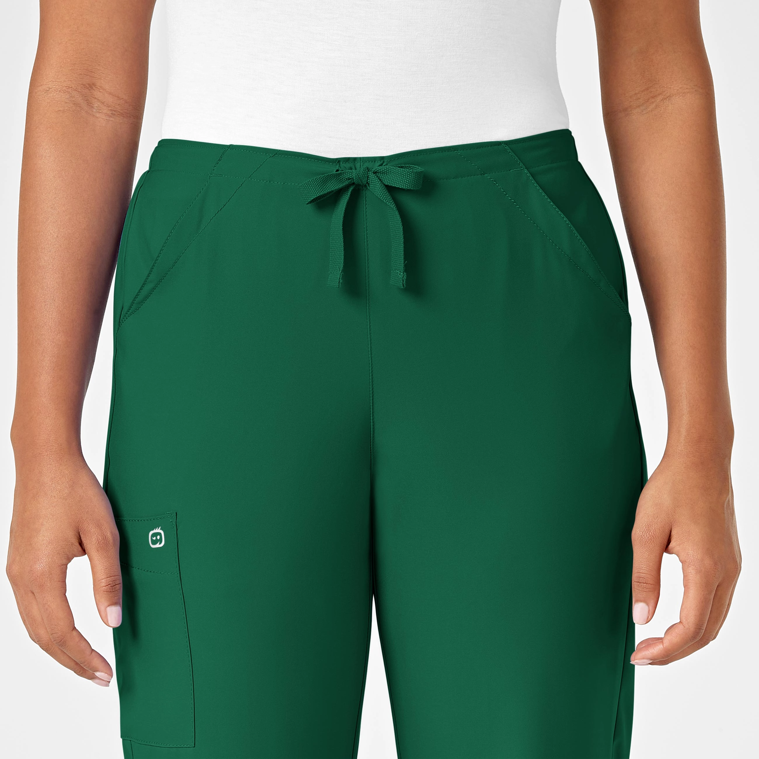 W123 Women's Drawstring Scrub Pant - Hunter