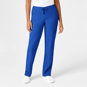 W123 Women's Drawstring Scrub Pant - Royal