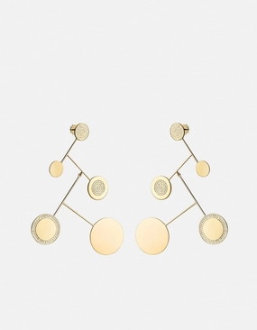 Xander Earrings, Gold Vermeil/Sapphire