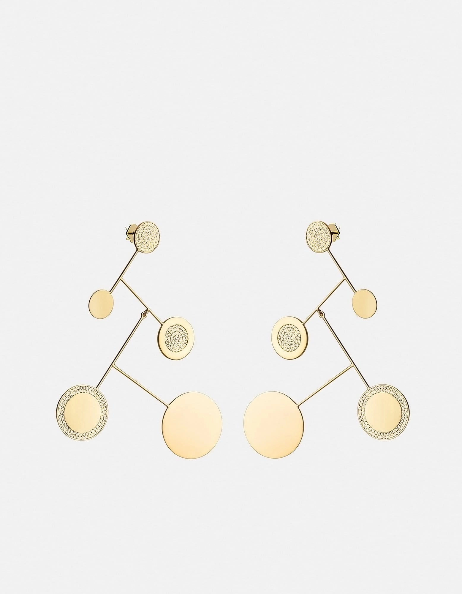 Xander Earrings, Gold Vermeil/Sapphire