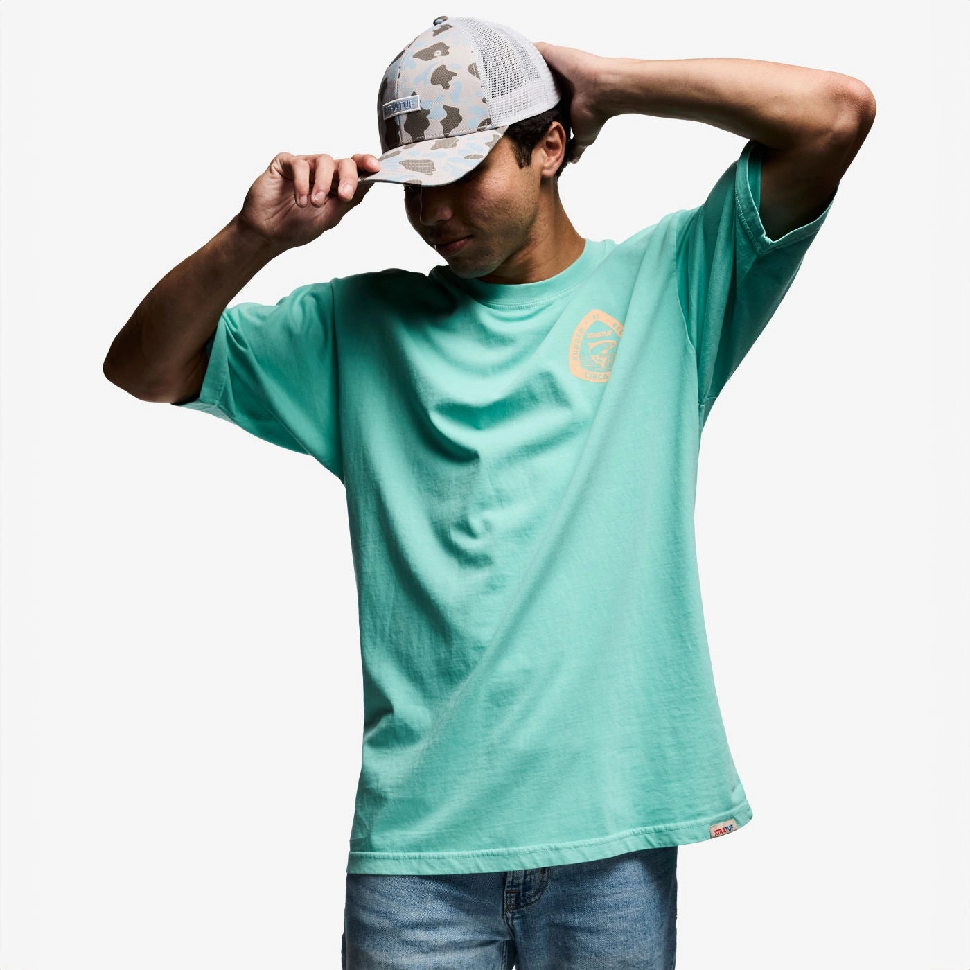 Xtratuf Unisex Trucker Hat Ice Duck Camo
